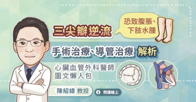 三尖瓣逆流恐致腹脹、下肢水腫，手術治療、導管治療解析