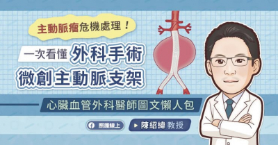 主動脈瘤危機處理！一次看懂外科手術、微創主動脈支架