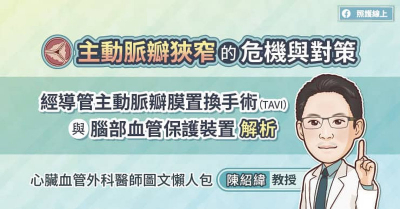 主動脈瓣狹窄的危機與對策，經導管主動脈瓣膜置換手術（TAVI）與腦部血管保護裝置解析