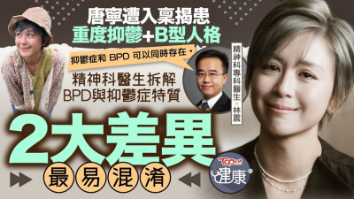 唐寧遭入稟揭患重度抑鬱+B型人格　精神科醫生拆解 BPD 與抑鬱症特質：2大差異最易混淆