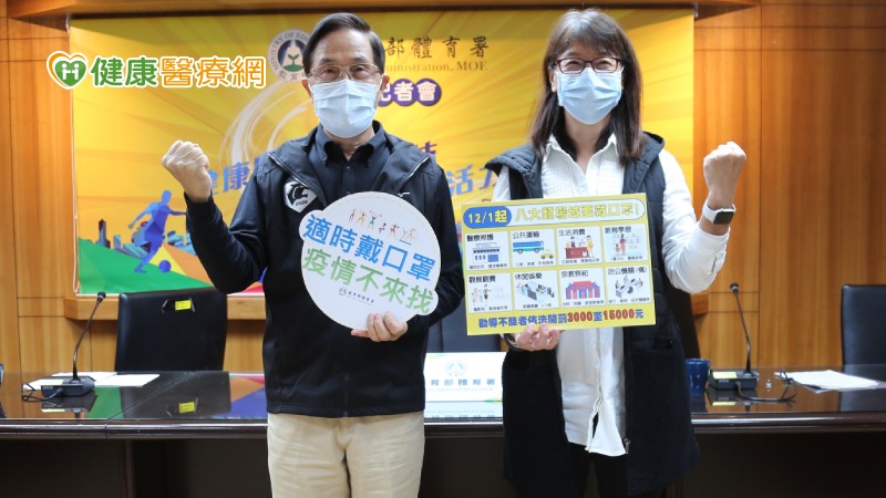 109年11月26日公布修正運動場館防疫注意指引，本次修正新增：「顧客應全程配戴口罩，但於下列情形，不適用之：1.游泳池、水池及其池邊設施。2.烤箱、蒸氣室。3.舒緩或伸展區。4.使用運動訓練器材時。」