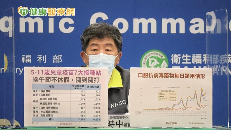 陳時中也呼籲，雖然接種站提供隨到隨打的服務，但仍建議家長們盡量提前預約再前往接種。