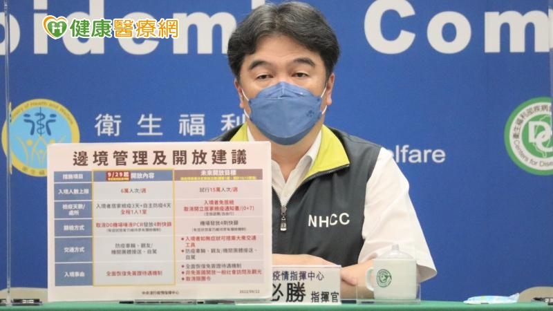 自9／29零時起（航班表定抵臺時間），入境檢疫措施維持3天居家檢疫及4天自主防疫，前3天居家檢疫處所調整為「1人1室」，及配合邊境取消唾液採檢，調增入境旅客家用快篩試劑檢測措施。