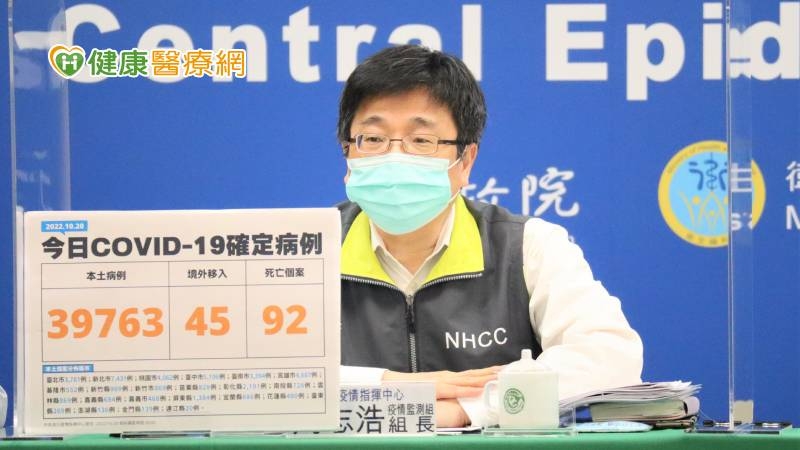 疫情指揮中心疫情監測組組長周志浩表示，這幾天病例數減少的比例比較多，以現在來看台灣疫情是往好的方向發展。