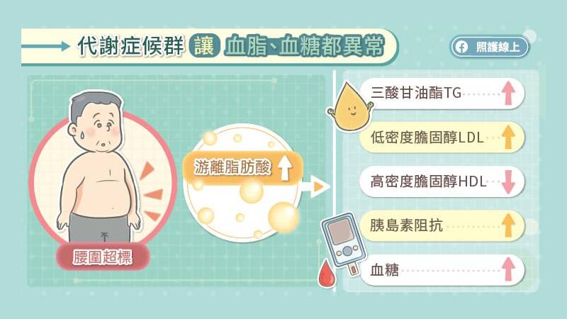 代謝症候群與三高問題密切相關