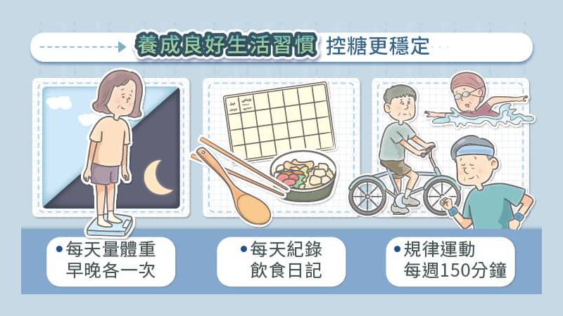 養成良好生活習慣 控糖更穩定