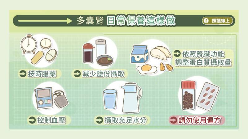 多囊腎日常保養這樣做