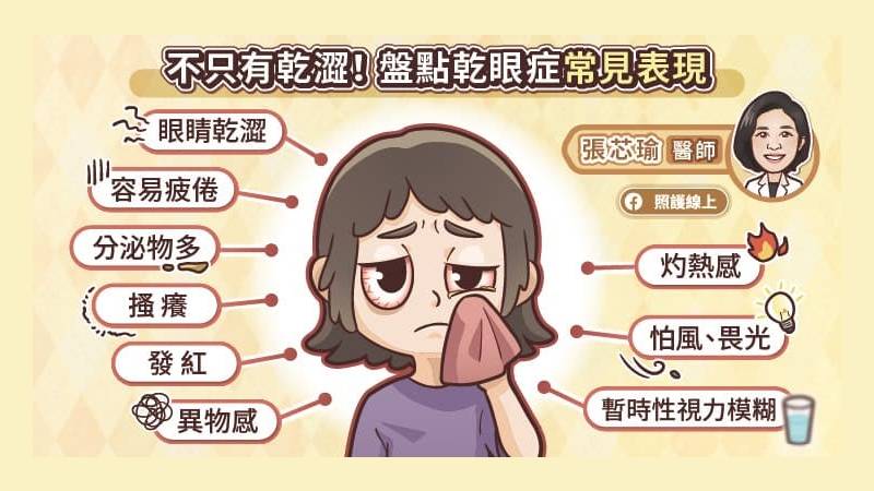 乾眼症常見的症狀