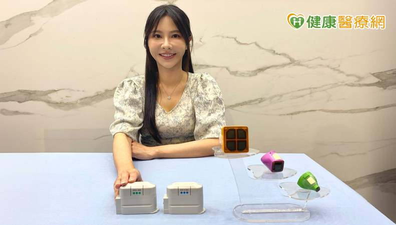 台北長庚醫院皮膚部王芳穎醫師指出，施作電波、音波，如果未慎選醫師、醫療器材，可能導致顏面神經損傷或臉部起水泡，圖為電波、音波探頭。